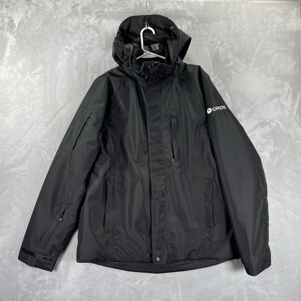 OROS Jacket men's Medium Full Zip Insulated Orion Solarcore Hooded Outdoor Lined